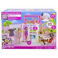 Barbie Casa di Citta Loft 2 piani con soppalco il bagno la cucina e la sala da pranzo 