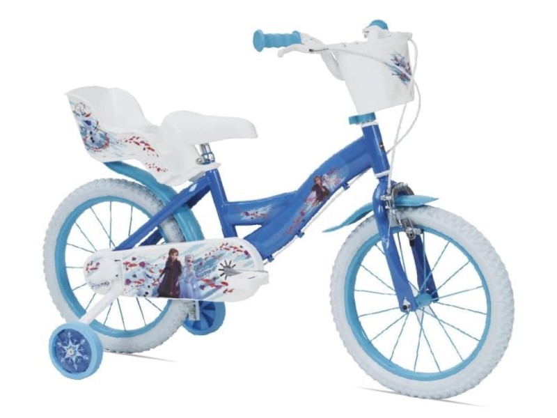 Bicicletta 16 Frozen 2 con rotelle dai 6 ai 8 anni 