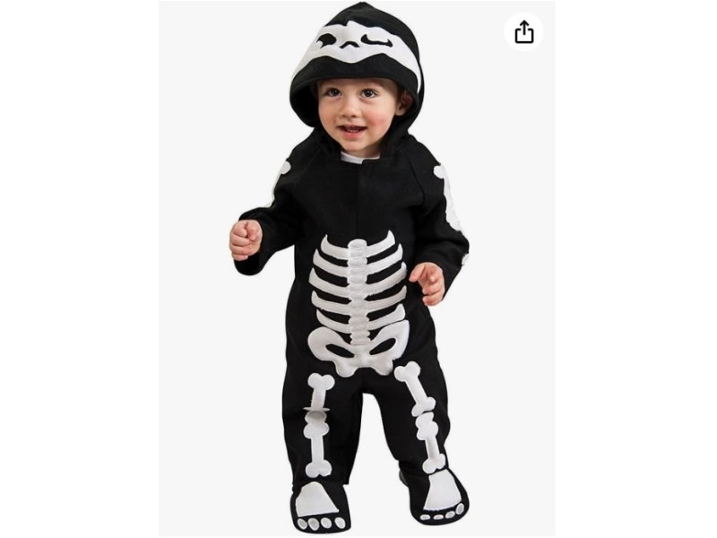 Costume Scheletrino Baby in Pile