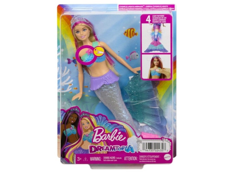 Barbie Sirena Luci Scintillanti Dreamtopia 