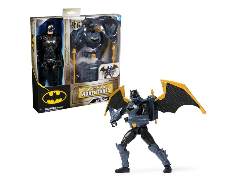 Batman Alto 30cm con Ali Espandibili e Lancia Proiettili