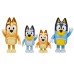 Bluey Set 4 personaggi famiglia dai 6 agli 8cm con Bingo Bandit e Chilli