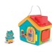 Casetta playset Montessoriana con finestre porte e chiavi in legno