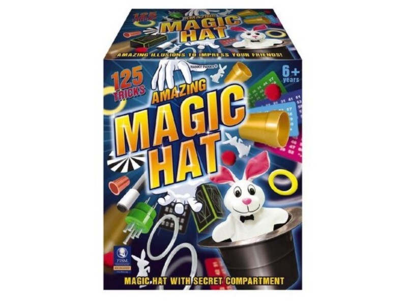 Magia 125 Trucchi Magici con Cappello del Mago carte coppette palline e corda  