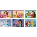 Cubi Puzzle Principesse 12 pezzi Rapunzel Jasmine la Sirenetta Cenerentola Belle e Aurora