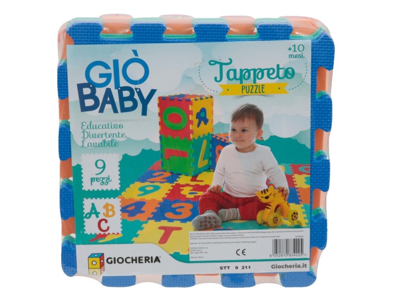 Tappeto Eva Puzzle con Lettere