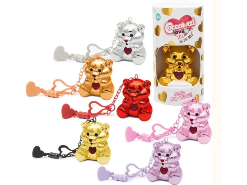 Coccolotti Love e Tell Oh Mygold con funzione Registrazione e Portachiavi