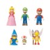 Super Mario Bros Movie Mini personaggi Mario Luigi Peach Toad Kamek e Koopa Paratroopa