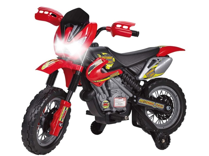 Moto elettrica da cross 6V rosso