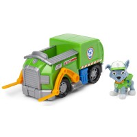 Paw Patrol Bulldozer di Rubble Aeroscafo di Zuma Camion per la Raccolta di Rifiuti di Rocky e Macchina della Polizia di Chase