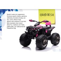 Moto Elettrica Quad 12volt 4 Ruote Colori Rosa Giallo o Rosso