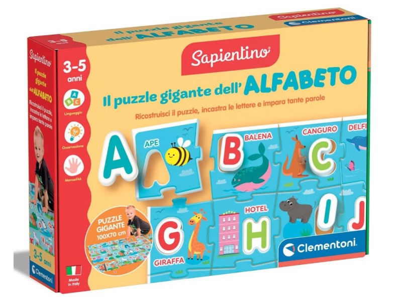 Sapientino Alfabeto Gigante Puzzle Montessori