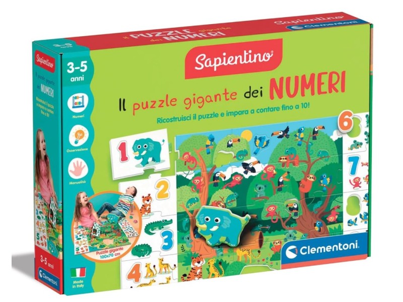 Sapientino Numeri Puzzle Gigante Montessori