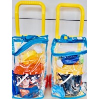 Secchiello mare batman e superman con carrello Trolley 