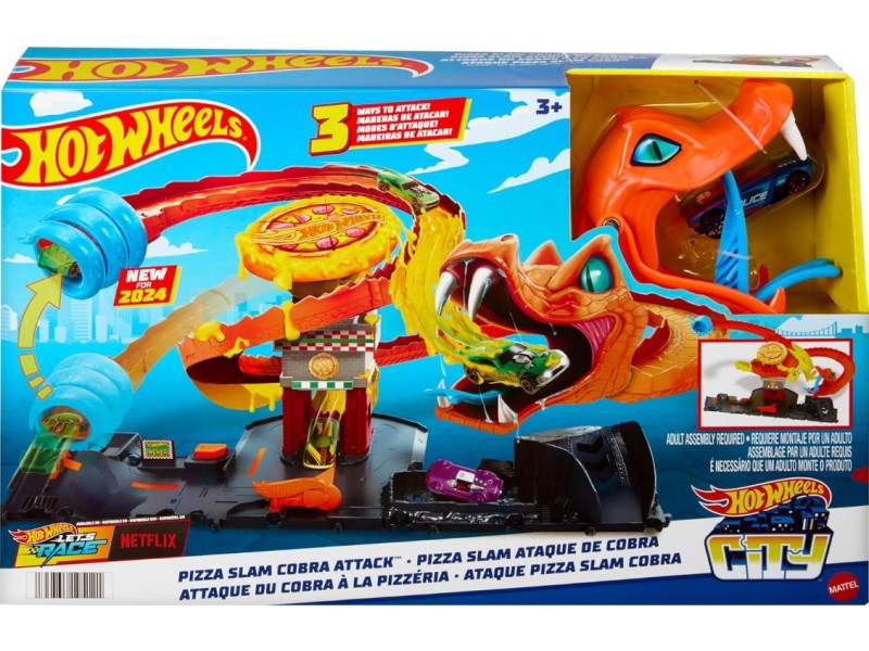 Pista Attacco del Cobra in Pizzeria Hot Wheels