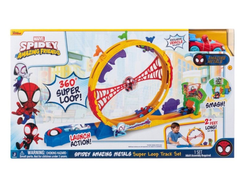 Spidey Pista Super Loop con Veicolo Esclusivo 