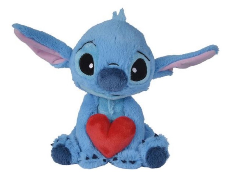 Stitch Peluche 25cm con Cuore 