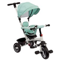 Triciclo con Timone Direzionale Verde 3in1